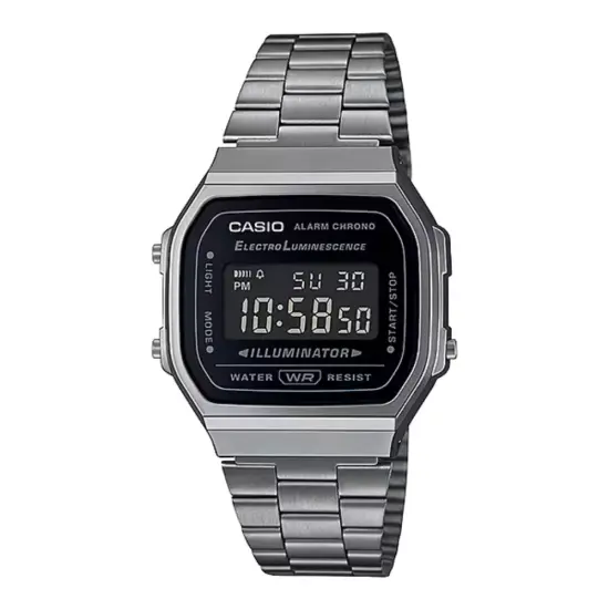 Casio A168WGG-1BDF – Đồng hồ Vintage Illuminator unisex
