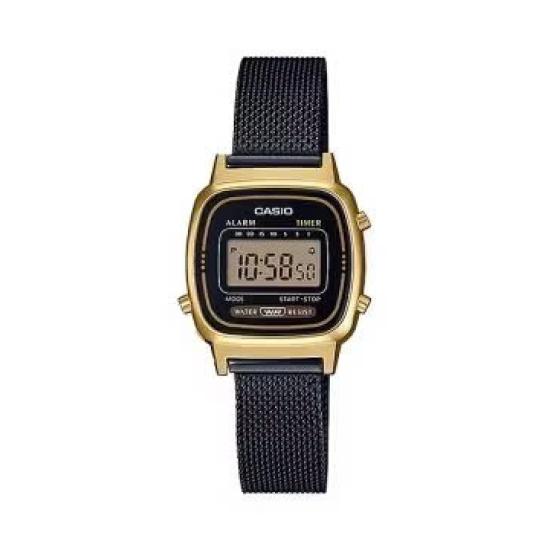 [Đồng hồ Nữ CASIO] A168 & LA670 black gold