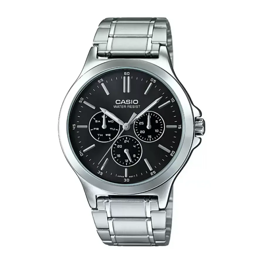 Casio MTP-V300D-1AUDF &ndash; Đồng Hồ Nam D&acirc;y Th&eacute;p Đa Chức Năng