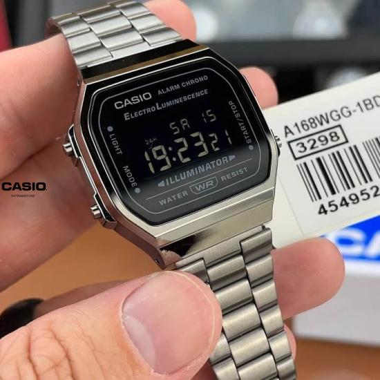 Casio A168WGG-1BDF – Đồng hồ Vintage Illuminator unisex