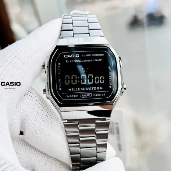 Casio A168WGG-1BDF – Đồng hồ Vintage Illuminator unisex