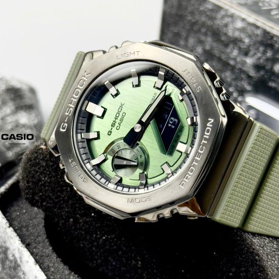 [Đồng hồ Nam CASIO] GSHOCK GM2100 Xanh lá