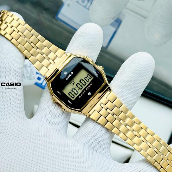 [Đồng hồ Unisex CASIO] A159 gold