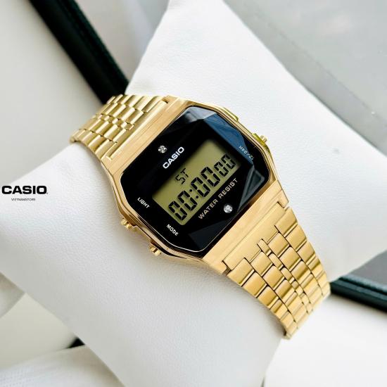 [Đồng hồ Unisex CASIO] A159 gold