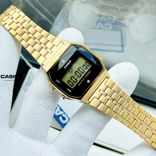 [Đồng hồ Unisex CASIO] A159 gold