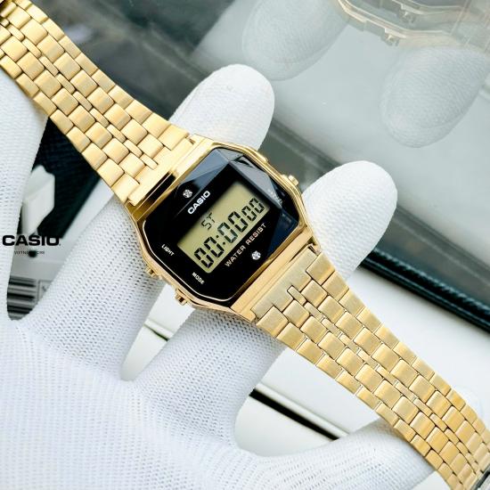 [Đồng hồ Unisex CASIO] A159 gold