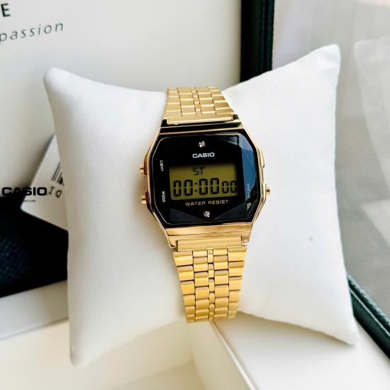 [Đồng hồ Unisex CASIO] A159 gold